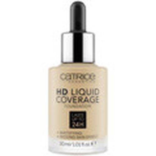 Base de maquillaje HD Coverage Liquid Foundation - 36 Hazelnut para mujer - Catrice - Modalova