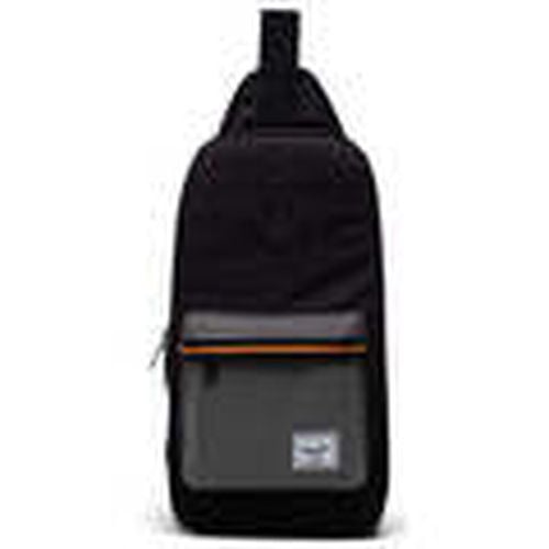 Mochila Heritage Shoulder Bag Black Grid/Gargoyle/Sun Orange para hombre - Herschel - Modalova