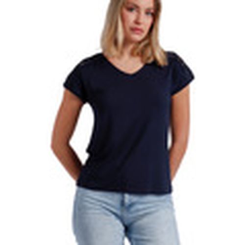 Blusa Camiseta de manga corta Puntilla Hombro para mujer - Admas - Modalova