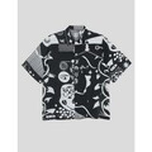 Camisa manga larga CAMISA SPIRAL SHIRT BLACK/WHITE para hombre - Polar Skate Co - Modalova