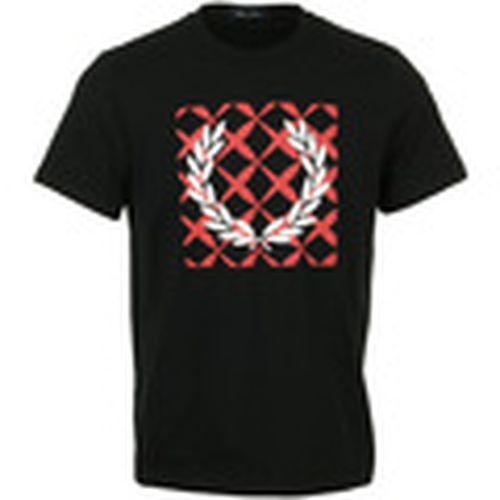 Camiseta Cross Stitch Printed T-Shirt para hombre - Fred Perry - Modalova