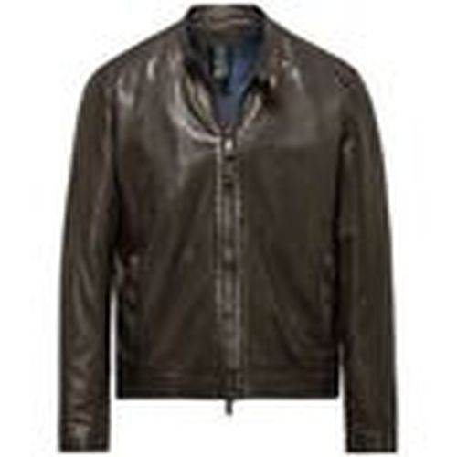 Cazadora de cuero JMROY P LGS-14 DARK BROWN para hombre - Bomboogie - Modalova