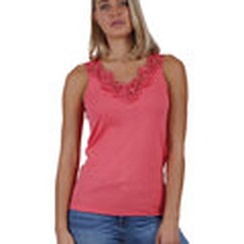 Blusa Camiseta de tirantes Escote Guipur para mujer - Admas - Modalova