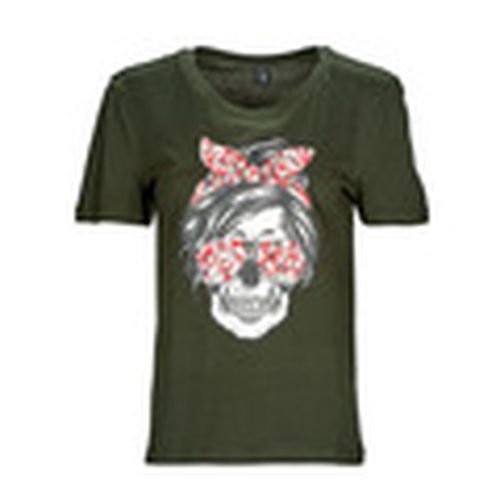 Camiseta ONLABELLA L/S GLITTER V-NECK CS KNT para mujer - Only - Modalova