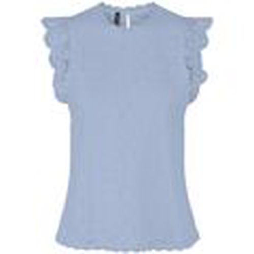 Camiseta tirantes 17120454 OLLINE-KENTUCKY BLUE para mujer - Pieces - Modalova
