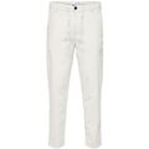 Pantalón chino 16087636 SLIMTAPE BRODY-CLOUD DANCER para hombre - Selected - Modalova