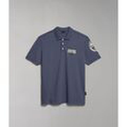 Tops y Camisetas E-AMUNDSEN NP0A4H6A-M4D BLU GRISALID para hombre - Napapijri - Modalova
