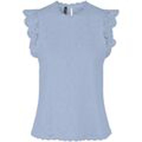 Camiseta tirantes 17120454 OLLINE-KENTUCKY BLUE para mujer - Pieces - Modalova