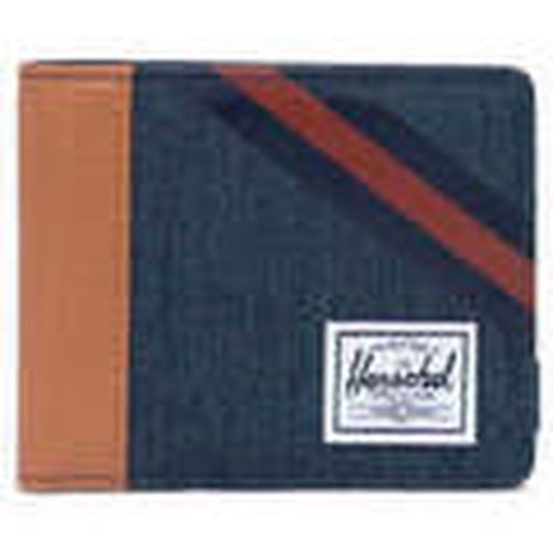 Cartera Roy RFID Indigo Denim/Synthetic Leather Stripe Peacoat/Picante para hombre - Herschel - Modalova