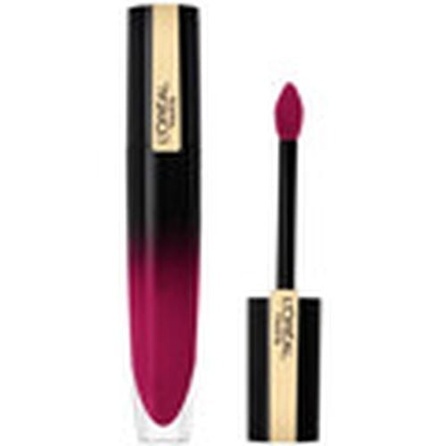 Pintalabios Signature Lacquered Liquid Lipstick - 313 Be Rebellious para mujer - L'oréal - Modalova