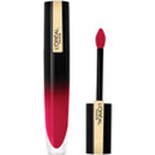 Pintalabios Signature Lacquered Liquid Lipstick - 308 Be Demanding para mujer - L'oréal - Modalova