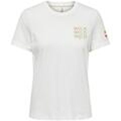 Camiseta ONLJEN REG S/S TOUR TOP BOX JRS Cloud Da para mujer - Only - Modalova