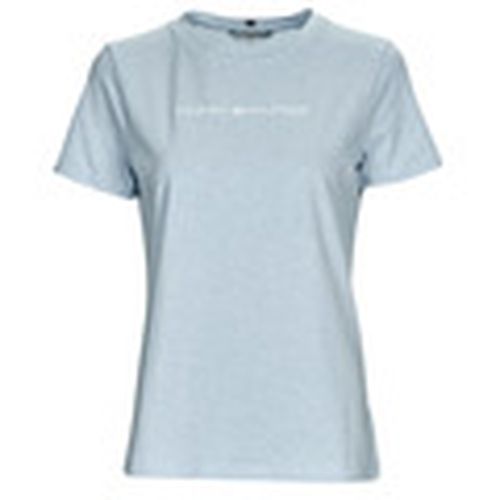 Camiseta REG FROSTED CORP LOGO C-NK SS para mujer - Tommy Hilfiger - Modalova