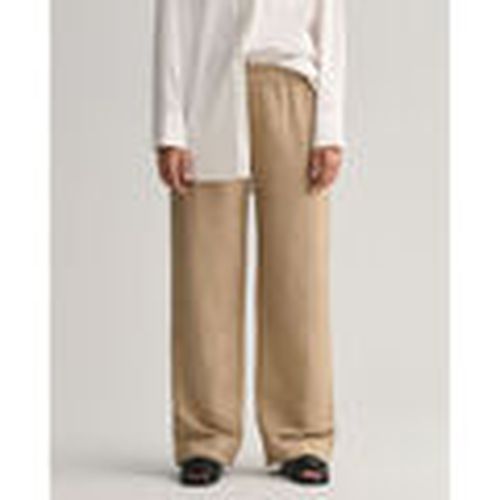 Pantalones Pantalones de lino y viscosa con cinturilla elástica para mujer - Gant - Modalova