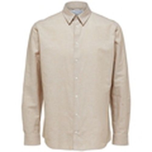 Camisa manga larga Regnew-Linen - Kelp para hombre - Selected - Modalova