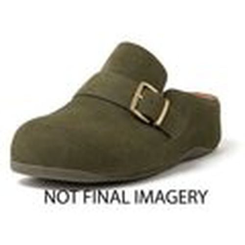 Sandalias SHUV BUCKLE-STRAP NUBUCK CLOGS MOSSY para mujer - FitFlop - Modalova