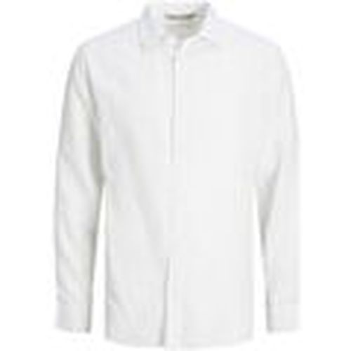 Camisa manga larga 12225707 LAYNE-BRIGHT WHITE para hombre - Jack & Jones - Modalova