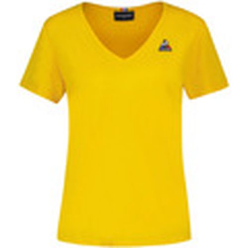 Camiseta Essentiels Tee Col V para mujer - Le Coq Sportif - Modalova