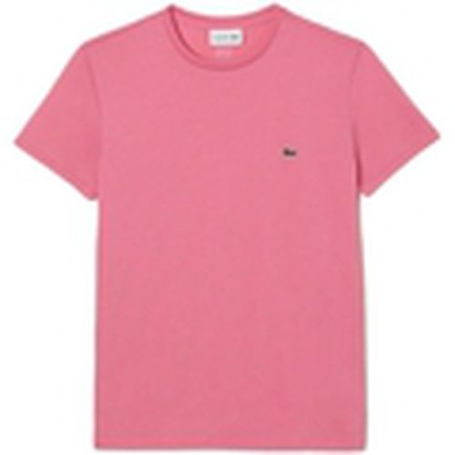 Tops y Camisetas Pima Cotton T-Shirt - Rose para hombre - Lacoste - Modalova