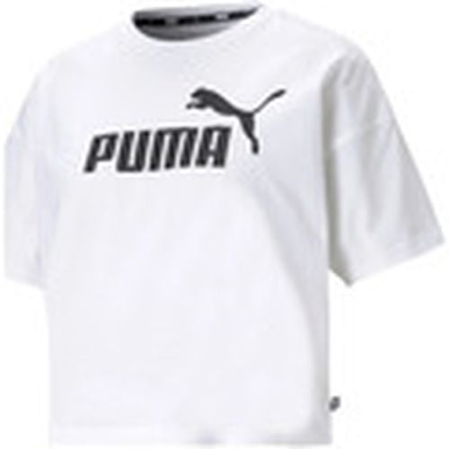 Polo ESS Cropped Logo Tee para mujer - Puma - Modalova