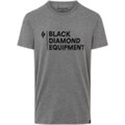 Camisa manga corta M STACKED LOGO TEE para hombre - Black Diamond - Modalova