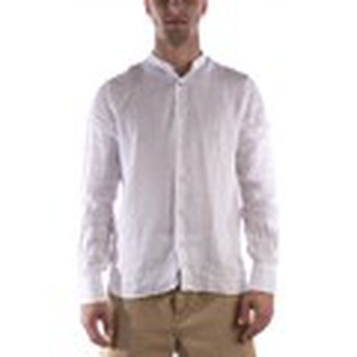 Camisa manga larga Camicia Coreana Lino Bianco para hombre - Sl56 - Modalova