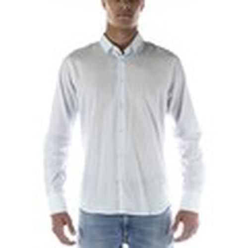 Camisa manga larga Camicia Bianco Azzurro para hombre - Sl56 - Modalova