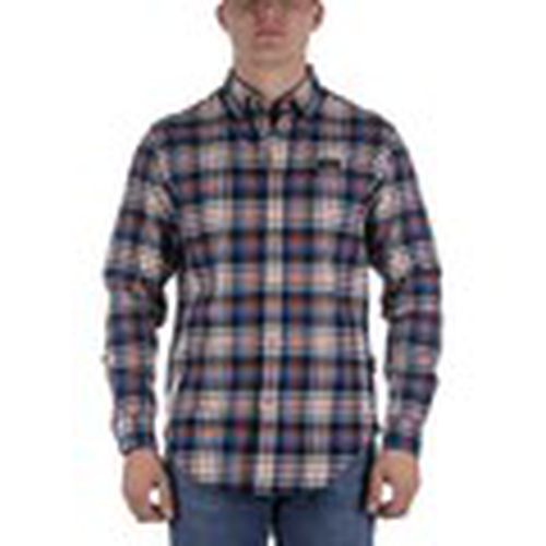 Camisa manga larga Camicia G-Trekking Check Blu Arancione para hombre - Napapijri - Modalova