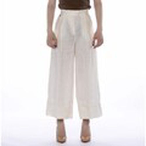 Pantalones Pantalone Crop Ecru para mujer - Manila Grace - Modalova