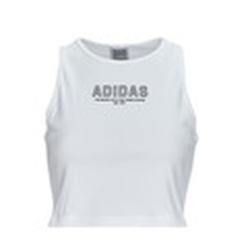 Camiseta Crop Top WHITE para mujer - adidas - Modalova