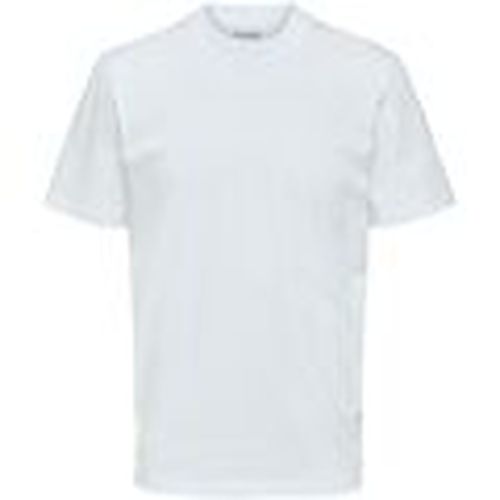 Tops y Camisetas 16077385 RELAXCOLMAN-BRIGHT WHITE para hombre - Selected - Modalova