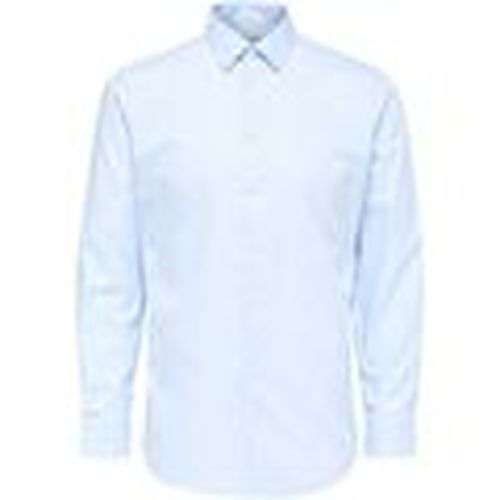 Camisa manga larga 16080200 METHAN-LIGHT BLUE para hombre - Selected - Modalova