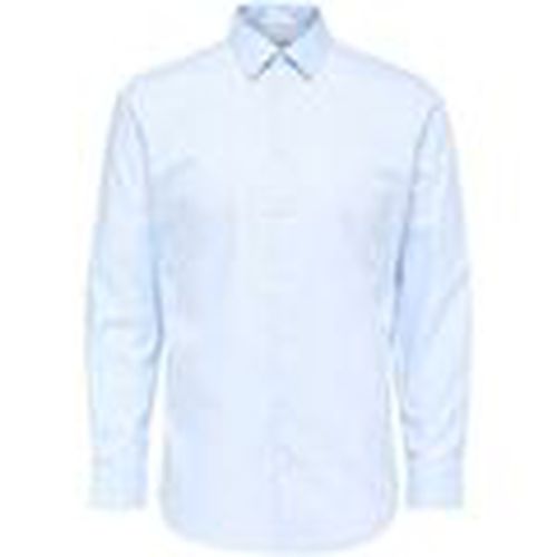 Camisa manga larga 16080200 METHAN-LIGHT BLUE para hombre - Selected - Modalova