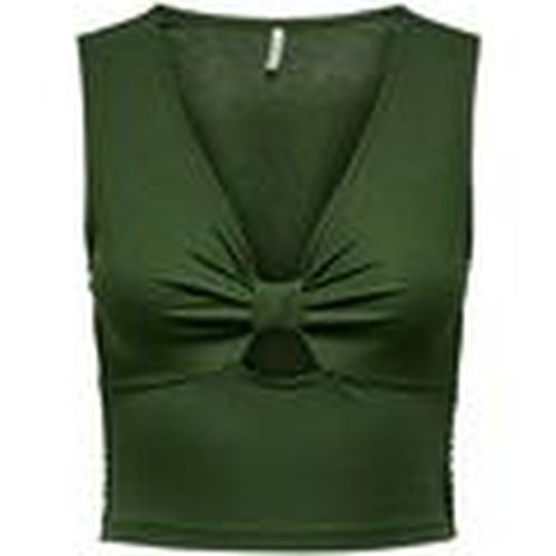 Camiseta tirantes 15294427 JANY-RIFLE GREEN para mujer - Only - Modalova