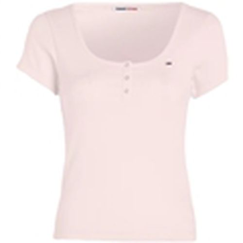 Camiseta Essential cotele para mujer - Tommy Jeans - Modalova