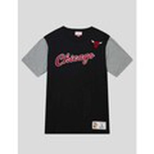 Camiseta CAMISETA BULLS COLOR BLOCKED NEGRA para hombre - Mitchell And Ness - Modalova