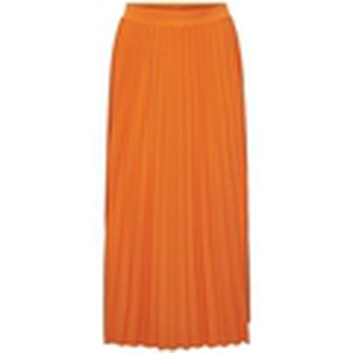Falda Melisa Plisse Skirt - Orange Peel para mujer - Only - Modalova