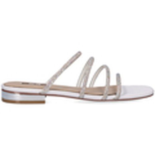 Sandalias SANDALIA PLANA AMELIA-669 STRASS WHITE para mujer - Exé Shoes - Modalova