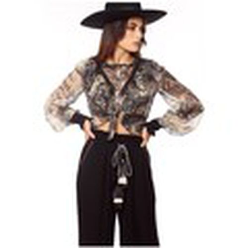 Blusa BLUSA 41661-BL BOTONES ESTAMPADO SNAKE para mujer - Savage Culture - Modalova