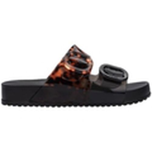 Sandalias Cozy Slide - Black/Clear Tortoise para mujer - Melissa - Modalova