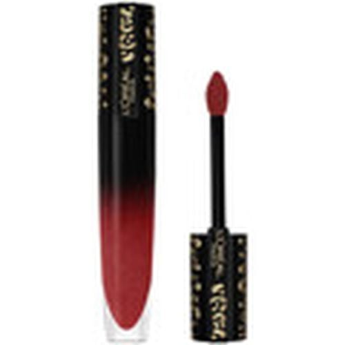 Pintalabios Signature Lacquered Liquid Lipstick - 321 Be Fiery para mujer - L'oréal - Modalova