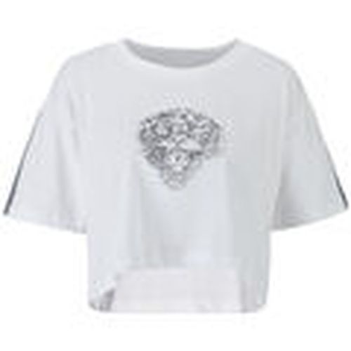 Tops y Camisetas Tiger glow crop top white para mujer - Ed Hardy - Modalova