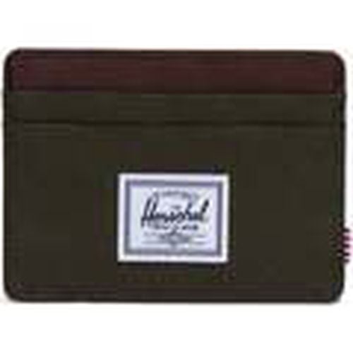 Cartera Charlie Cardholder Ivy Green/Chicory Coffee para hombre - Herschel - Modalova