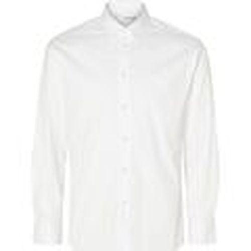 Camisa manga larga 16090210 SLIMTRAVEL-BRIGHT WHITE para hombre - Selected - Modalova