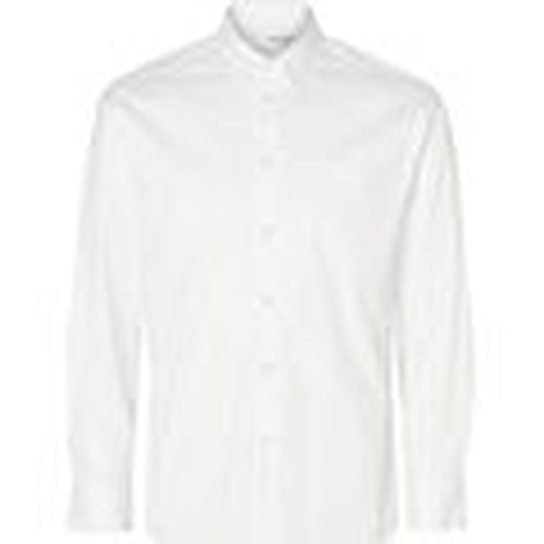 Camisa manga larga 16090210 SLIMTRAVEL-BRIGHT WHITE para hombre - Selected - Modalova