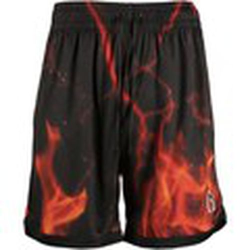 Short Shorts With Flames Red Print para hombre - Nytrostar - Modalova