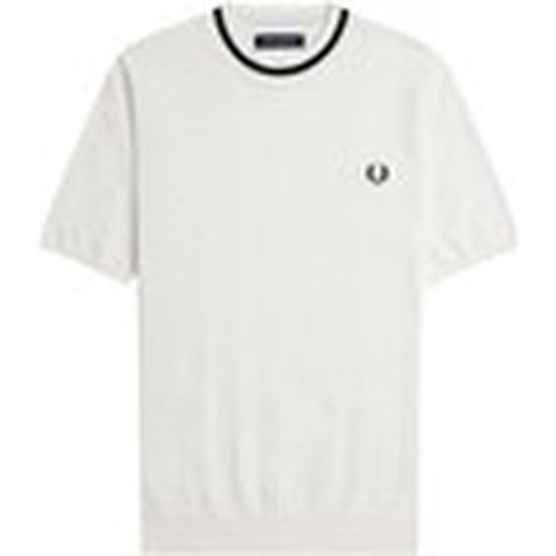 Tops y Camisetas Fp Cable Knit Crew Neck T-Shirt para hombre - Fred Perry - Modalova