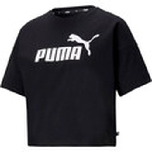 Polo ESS Cropped Logo Tee para mujer - Puma - Modalova