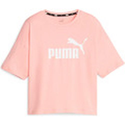 Camiseta ESS Cropped Logo Tee para mujer - Puma - Modalova