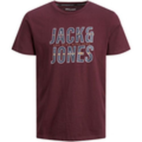 Camiseta 12219022 JJXILO TEE SS CREW NECK PLS PORT ROYALE para hombre - Jack & Jones - Modalova